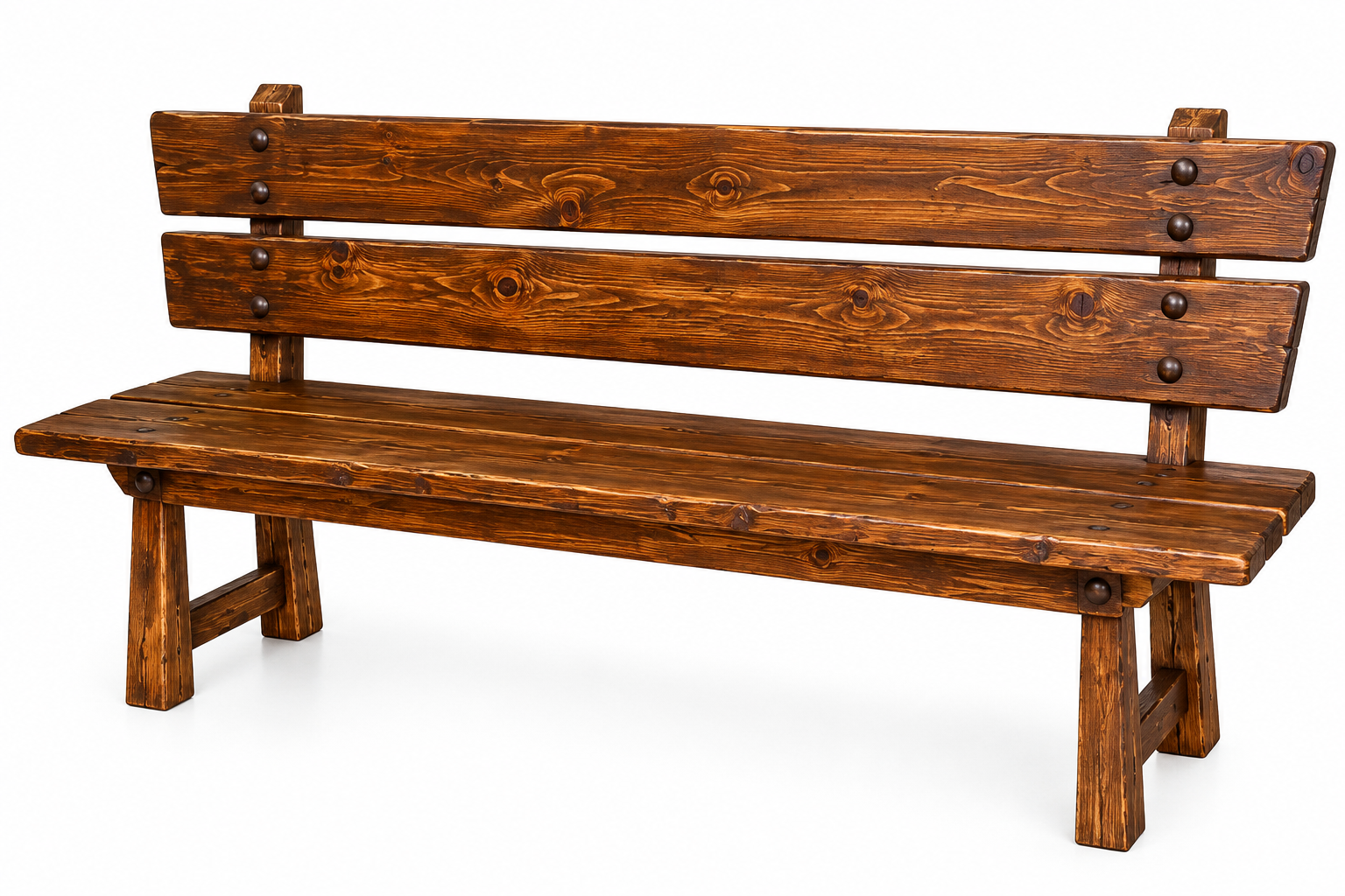 Rustic wooden park bench Скамья СК-02.160 — изображение 1